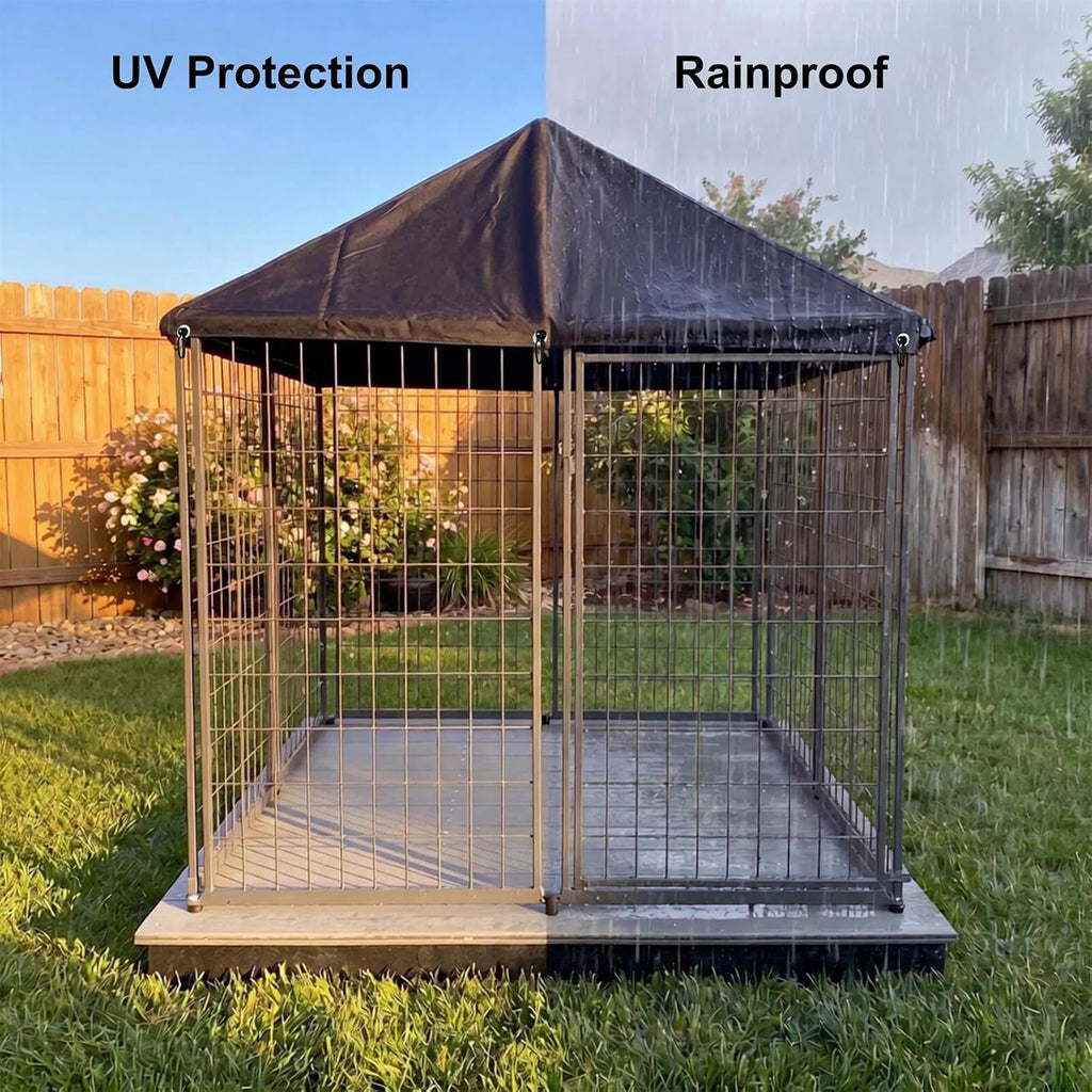Outdoor Dog Kennel Cover 4.6'W x 4.6'L Replacement Covers