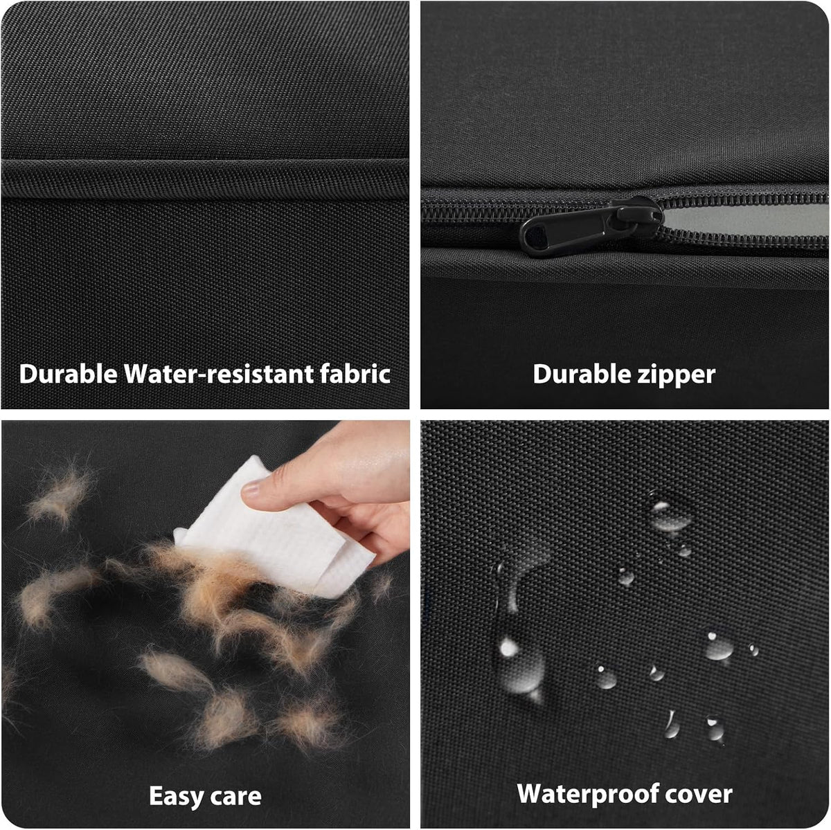 BFPETHOME Outdoor Waterproof Dog Bed for Large Dogs, Washable Cover, 36"