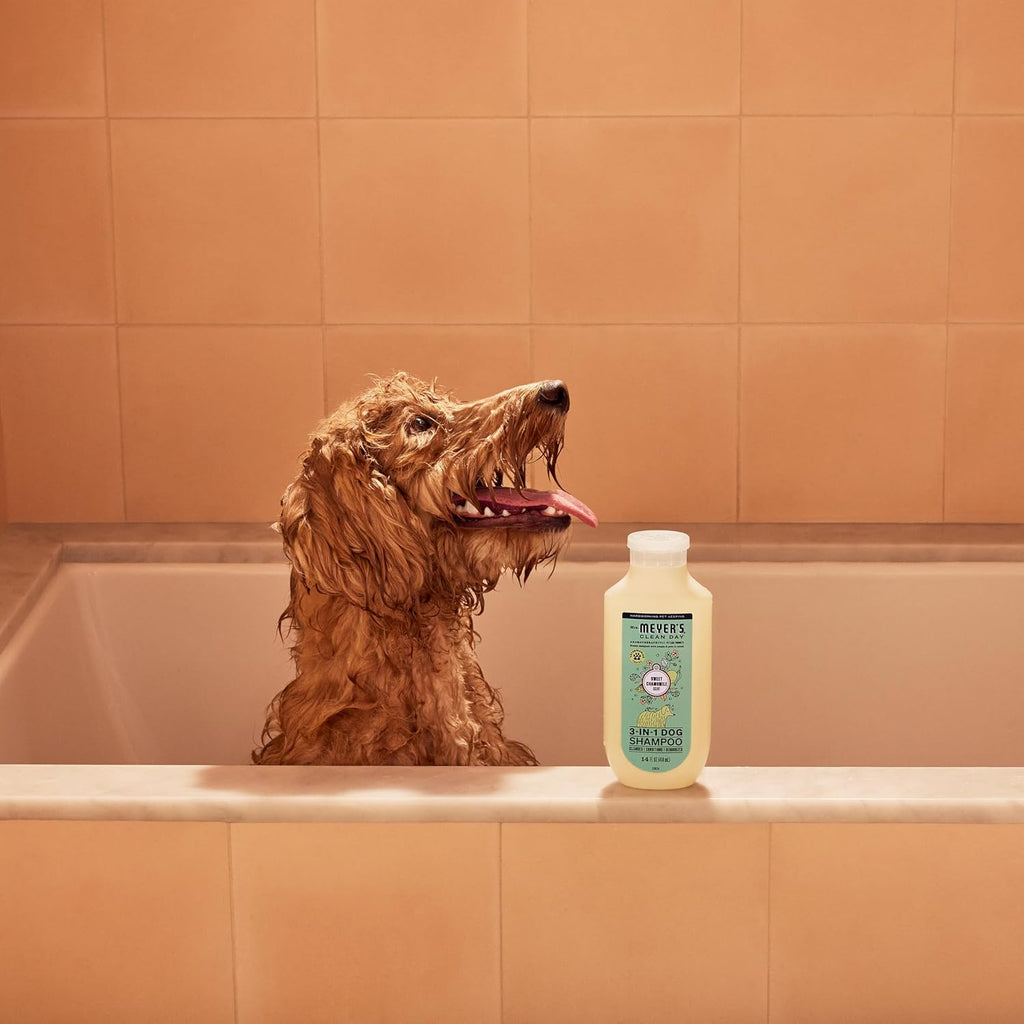 MRS. MEYER'S Clean Day 3 in 1 Dog Shampoo, Sweet Chamomile Scent, 14oz (Pack of 3)