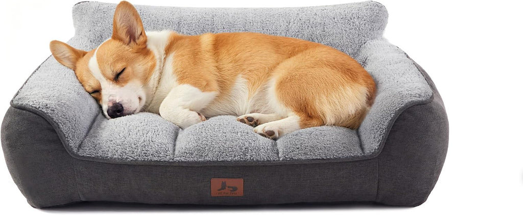 Extra Thick Orthopedic Bolster Dog Bed Medium Size Dogs