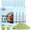 Green Tea Tofu Cat Litter, Fresh Scent, Low Dust, Fast Clumping, 22.4 lb