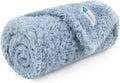 PetAmi Soft Plush Sherpa Dog Blanket for Pet Cat, Small 24x32, Dusty Blue