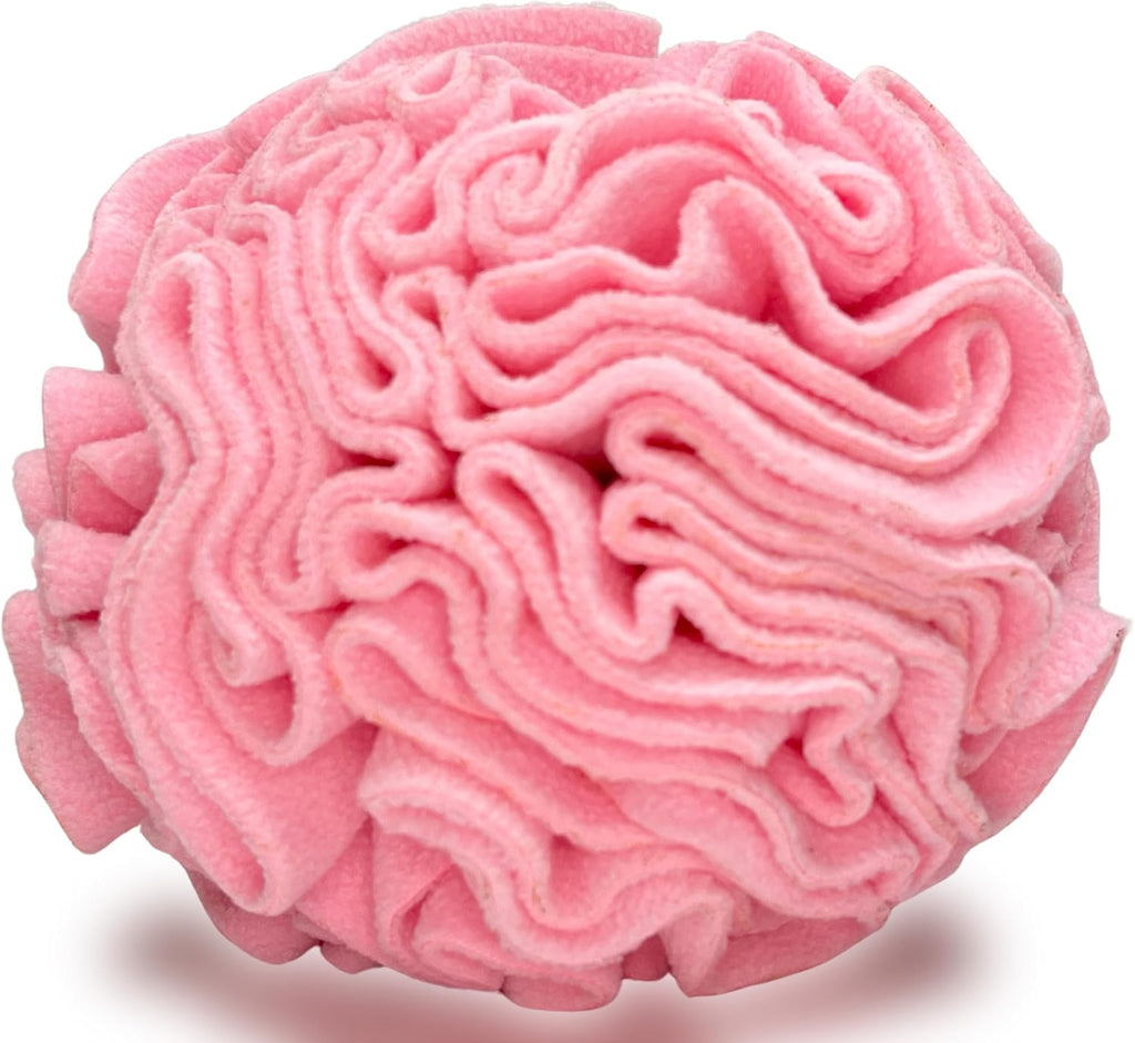 Glory To Dog Medium Breed Snuffle Foraging Dog Puzzle Ball Toy Pink Large