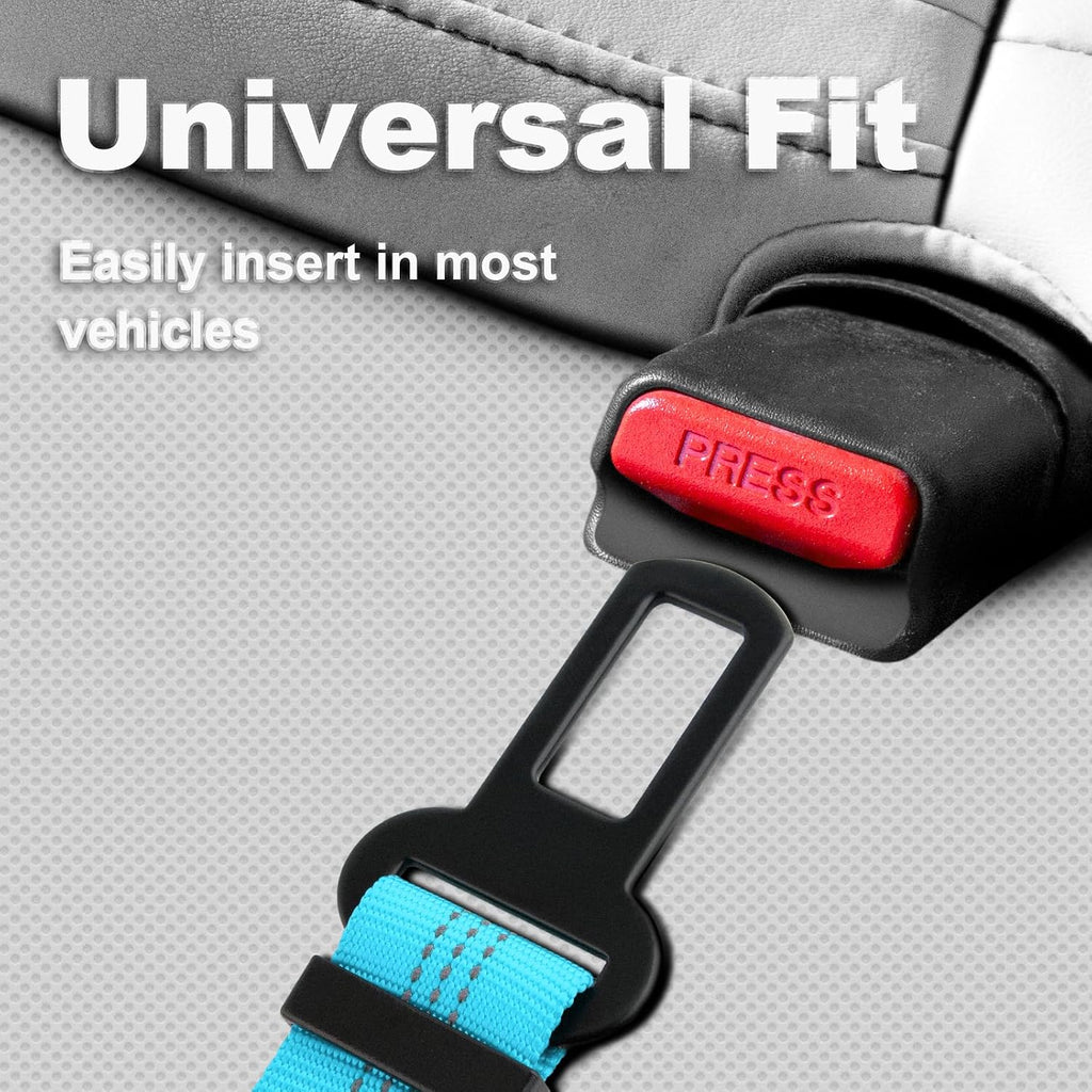 Plutus Pet Dog Seat Belt for Car, Adjustable Harness with Elastic Bungee