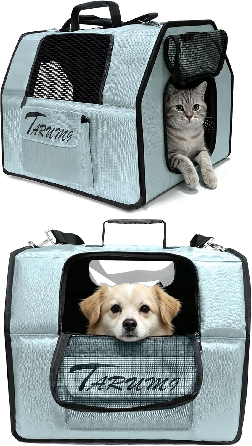 Soft‑Sided Pet Carrier, for Large Cats Small Dogs Puppies Up to 19 lbs