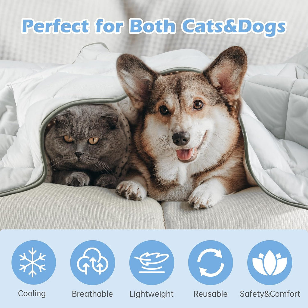 Dog Cooling Mat Large Dog Cooling Mat Indoor Nylon 60 x 80 Inch
