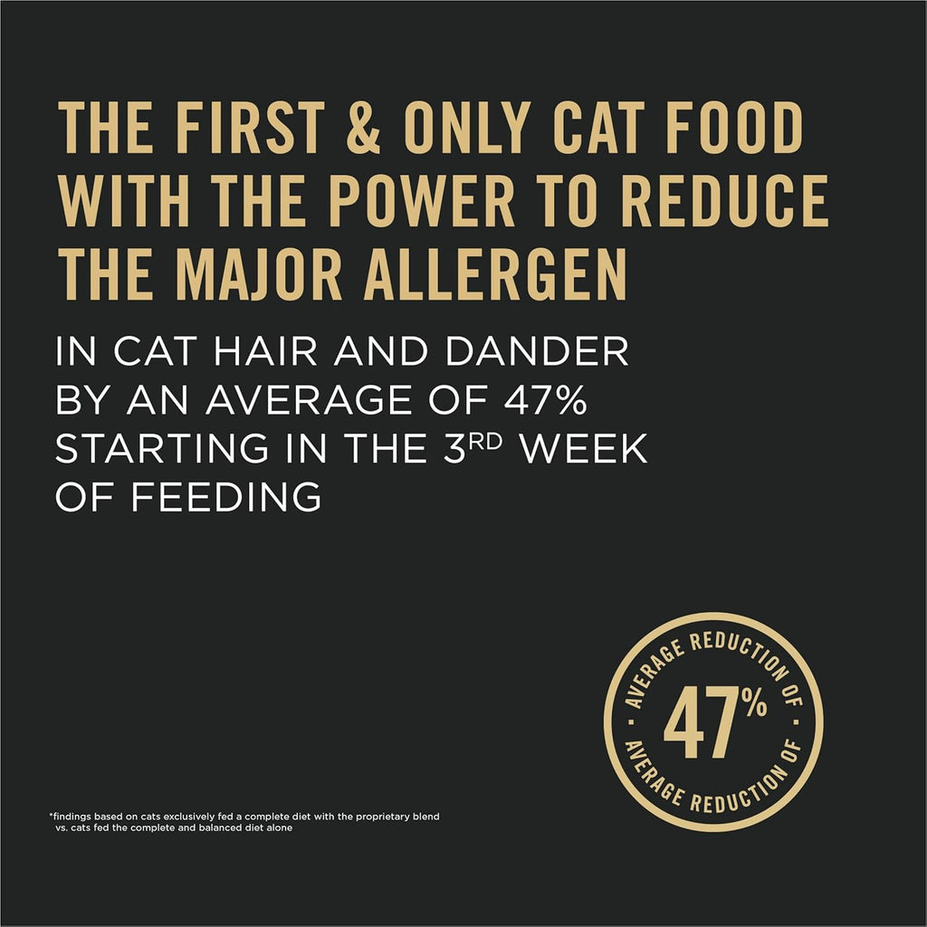Purina Pro Plan LiveClear Senior Cat Food, Chicken & Rice, 3.2 lb Bag