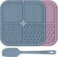 ChefAide 2 Pack Lick Mat for Dogs, Cats & Puppies with Suction Cups