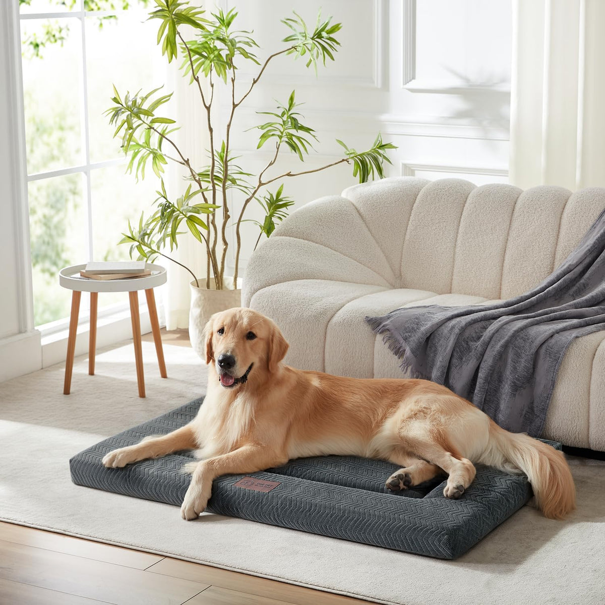 Dog Bed for Crate, Large Sized Dog Crate Beds, Washable Dogs Bed Mat