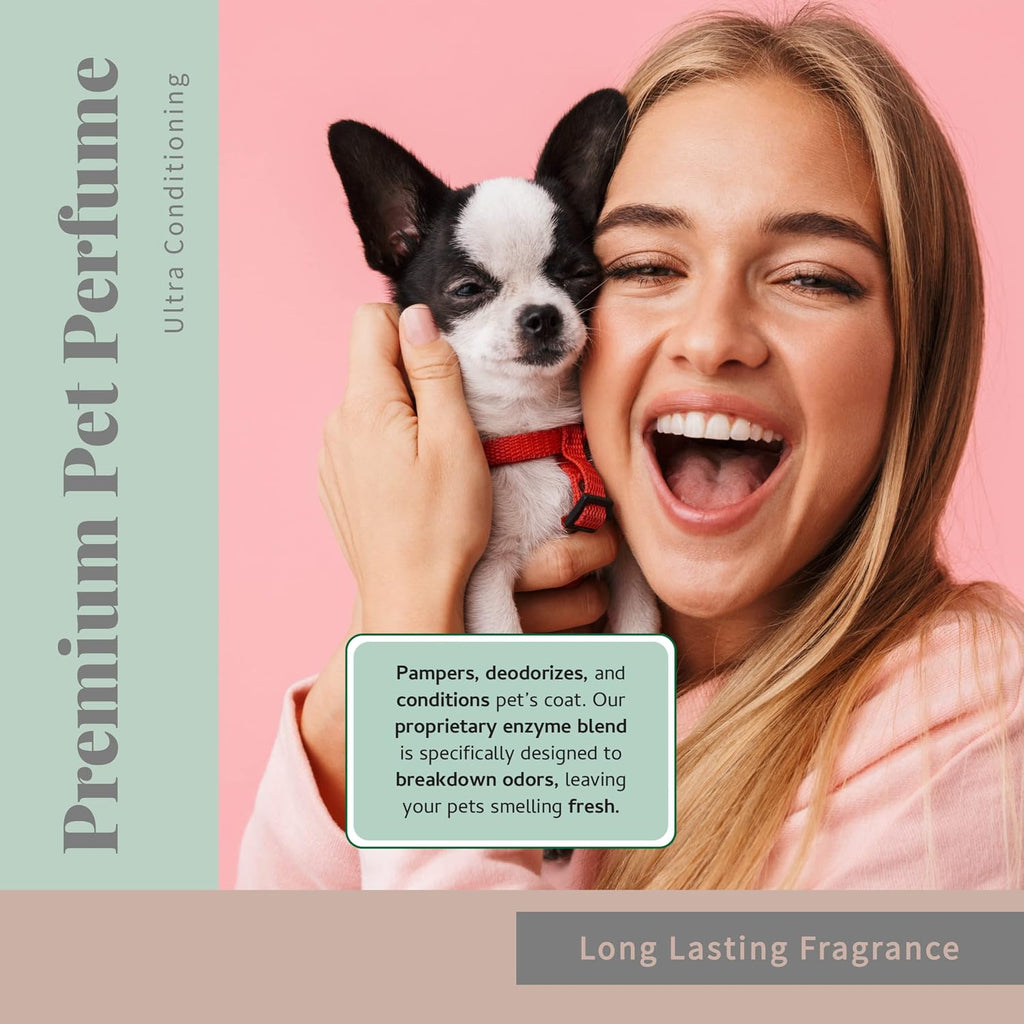 Begley's Pet Cologne and Deodorizer - Premium Essential Oil Dog Perfume Spray Long Lasting and Pet Odor Eliminator - Cat Perfume and Dog Cologne Spray - Peppermint - 4 oz