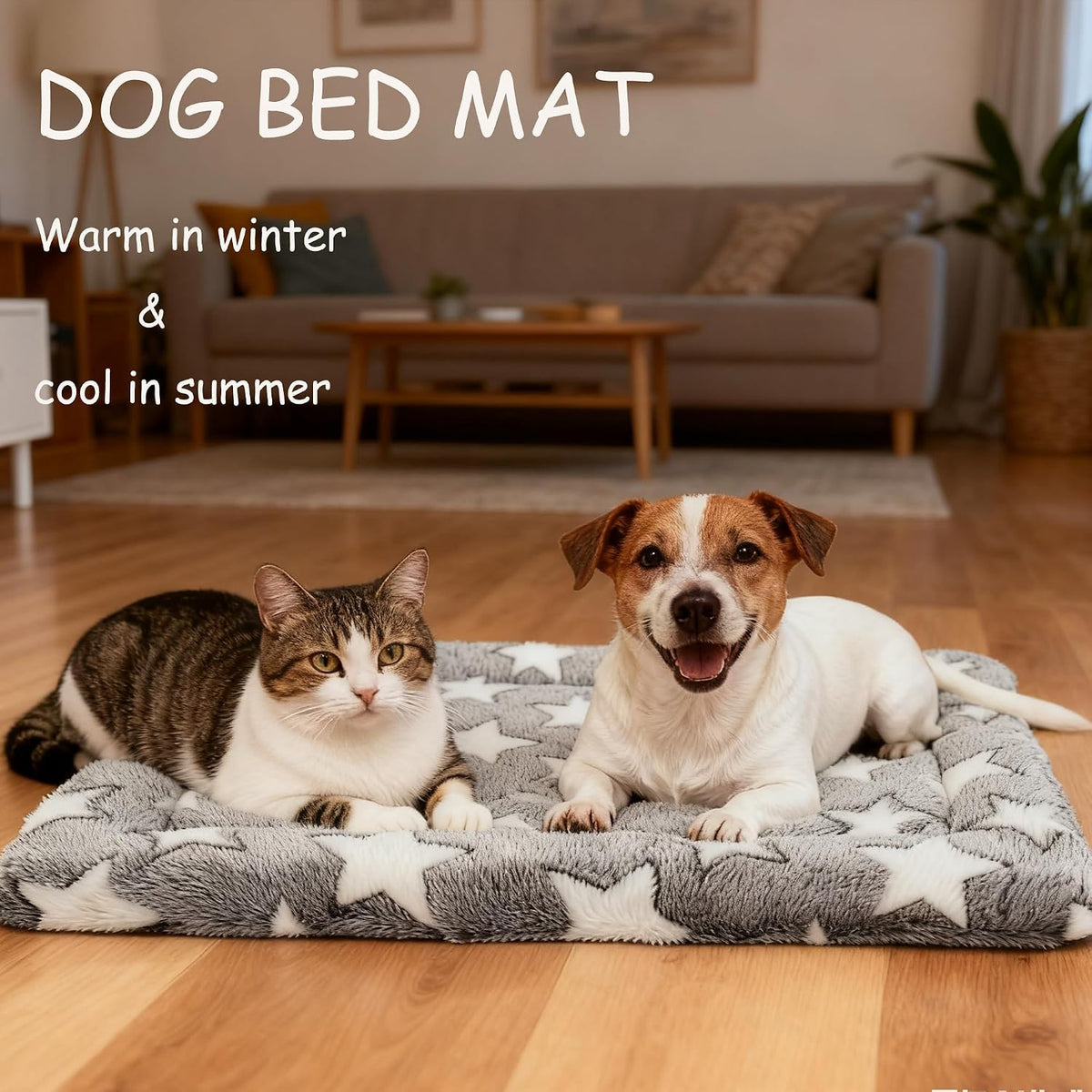 Dog Bed Mat - Reversible Dog Crate Bed Mats, Soft & Breathable Kennel Pad, Durable Crate Bed for Small Medium Large Dogs & Cats