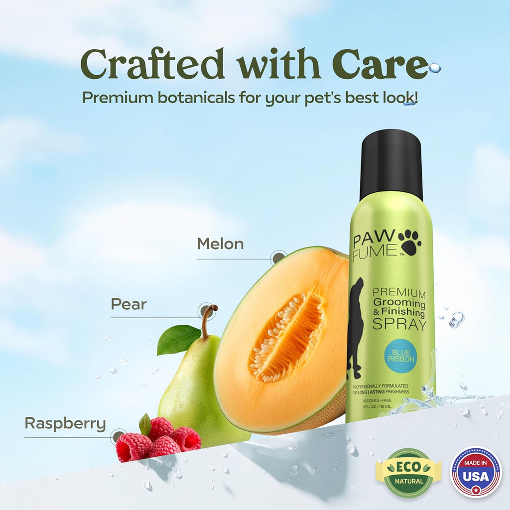 PAWFUME Dog Perfume Spray for Grooming, Blue Ribbon, 4-Pack