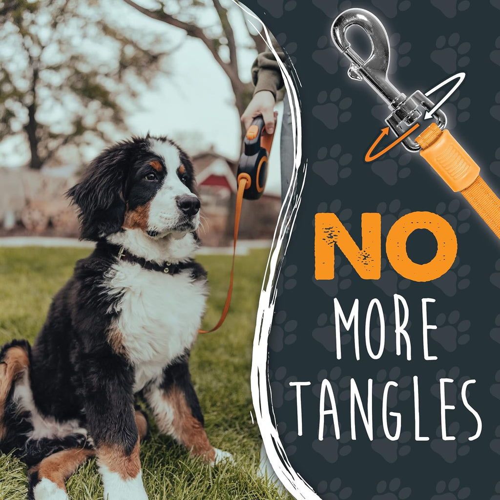 Mighty Paw Retractable Dog Leash, for Large Dogs, 50-110 lbs, Auto-Locking