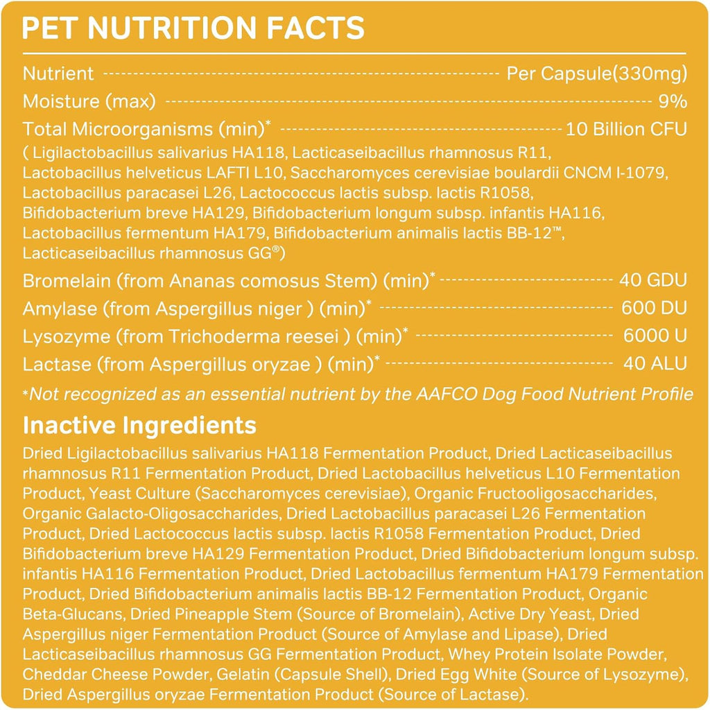 Oral Probiotics for Dogs, 11 Strains, Bad Breath Support
