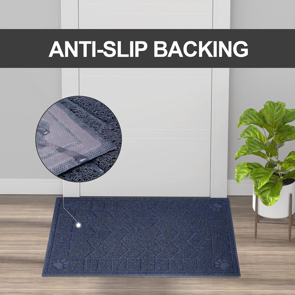 Cat Litter Box Mat, 35" x 24" Large Waterproof Litter Trapping Mat | Thick Mesh Traps Litter, Non-Slip Kitty Litter Mat for Indoor Cat, Soft Paws, BPA-Free, Multi-Use, Easy Clean, Large Coverage