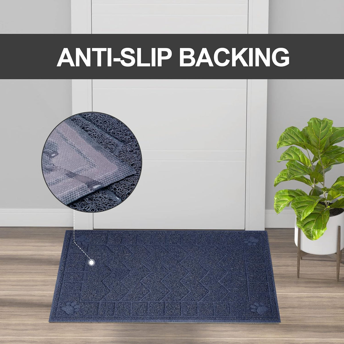 Cat Litter Box Mat, 35" x 24" Large Waterproof Litter Trapping Mat | Thick Mesh Traps Litter, Non-Slip Kitty Litter Mat for Indoor Cat, Soft Paws, BPA-Free, Multi-Use, Easy Clean, Large Coverage