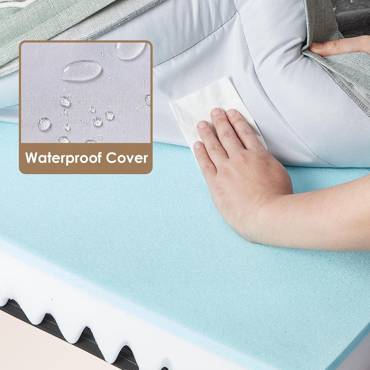 EHEYCIGA Orthopedic Extra Large Dog Bed, Waterproof Washable XL Pet Bed 44"