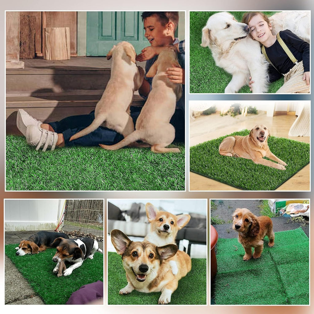 59.5 x 39.5 in Dog Grass Pad, Extra Large Artificial Grass Turf Mat, Fake Grass for Large Dog Potty Training Indoor Outdoor Balcony Patio Lawn Decoration