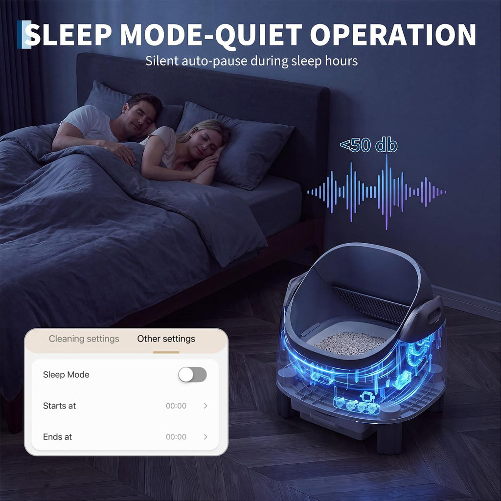 Automatic Self-Cleaning Cat Litter Box with APP-Controlled