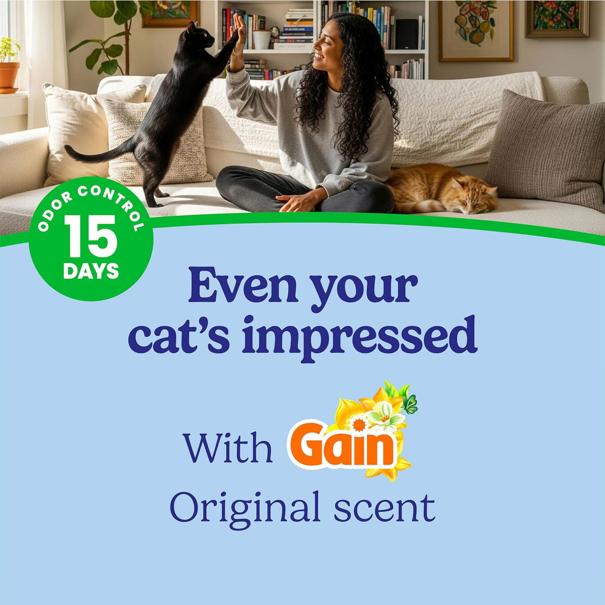 Fresh Step Odor Shield Multi Cat Clumping Cat Litter with Gain, 14 lb.