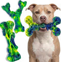 Kseroo Dog Chew Toys, 3-Pack, Peanut Butter, Medium & Large Dogs, Green | Indestructible, Heavy Duty, Rock-Hard Solid Nylon Bones for Medium/Large Dogs 25-100lbs, Tough, Long-Lasting, Keep Them Busy