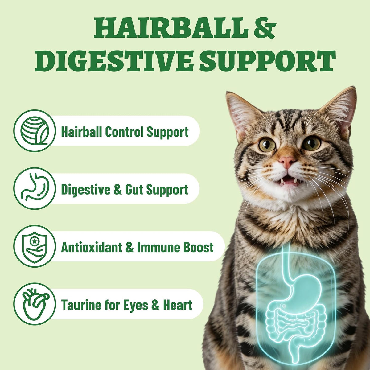 Just Try Freeze Dried Cat Treats Cat Grass Hairball Control for Cats 4 oz