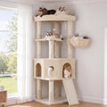 Cat Tree, 61 Inch Tall Cat Tower, Diamond-Shaped Cat Cave VCT001MJ
