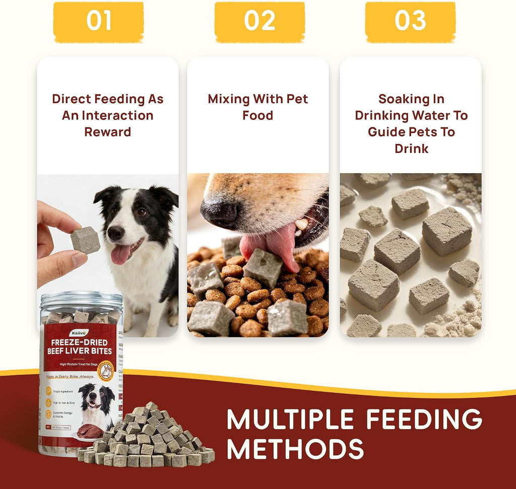 Freeze Dried Beef Liver Dog & Cat Treats, Net Wt. 5.5 oz
