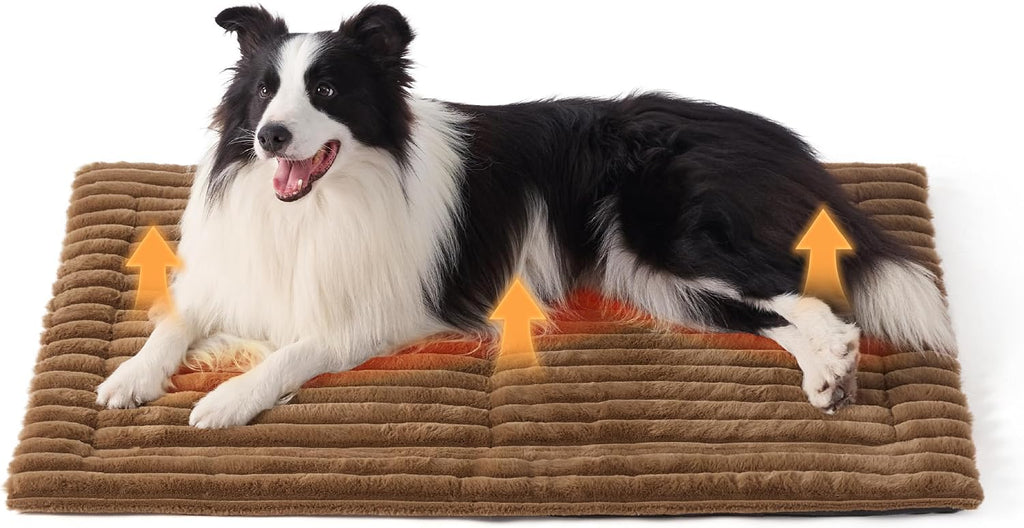 Bedsure ComfyFleece® Self Warming Dog Bed Mat,Large Self Heating Cat Pad