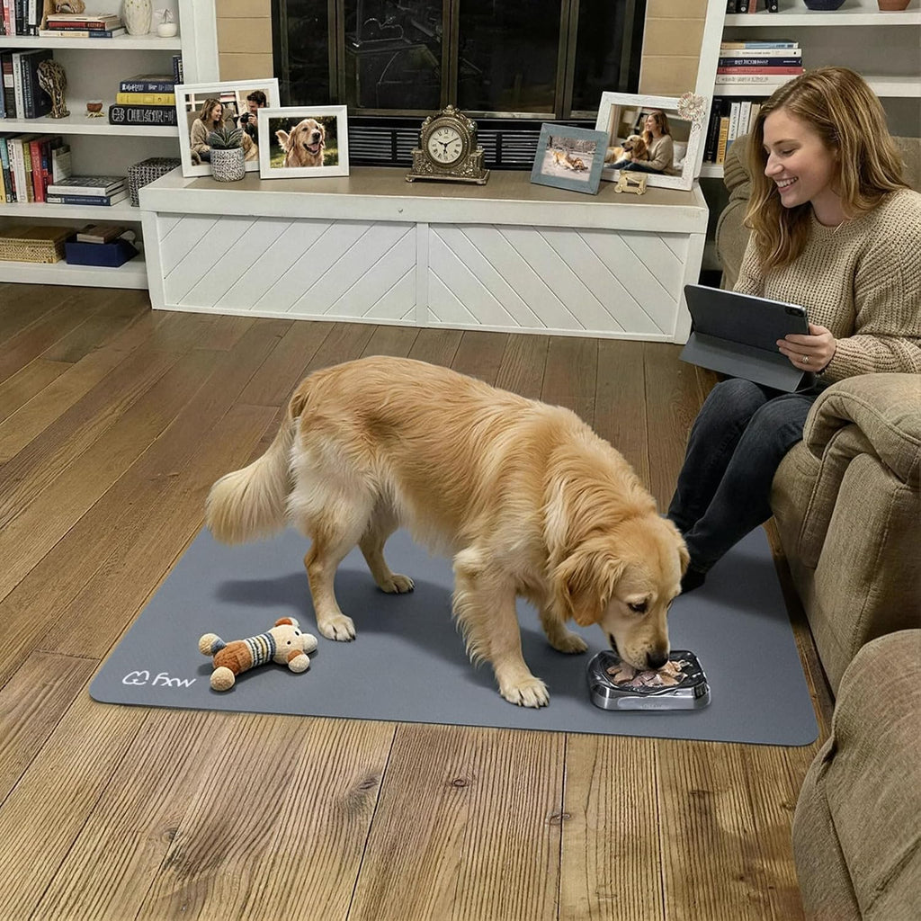 FXW Floor Protector Mat, Waterproof PVC, 50" x 31.5", Gray