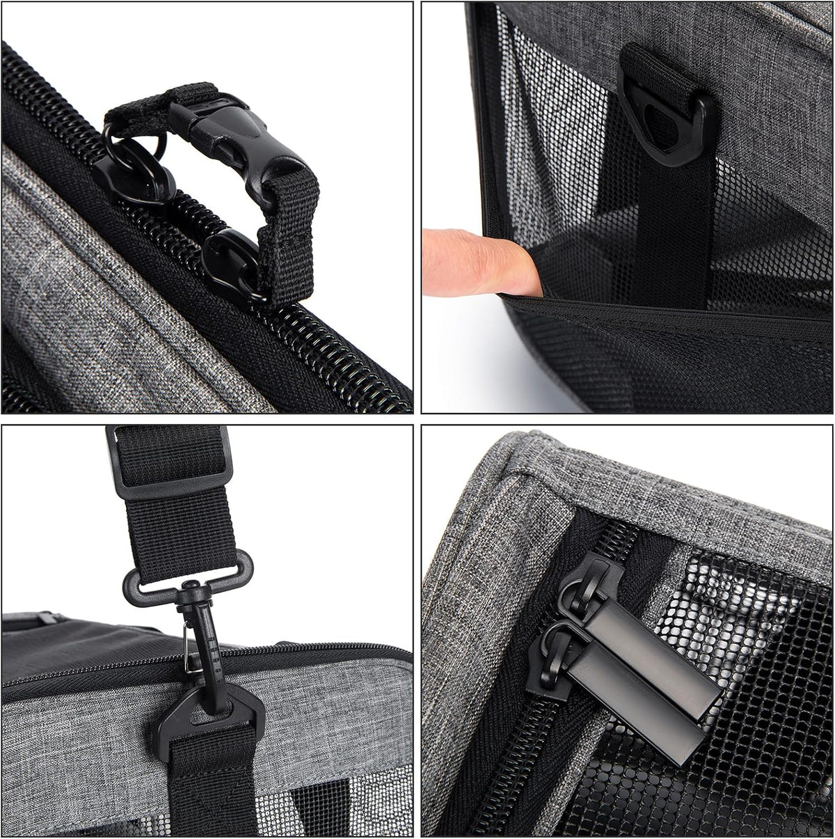 Wakytu Cat Carrier Soft for Medium or Large Cats for Car Travel Camping