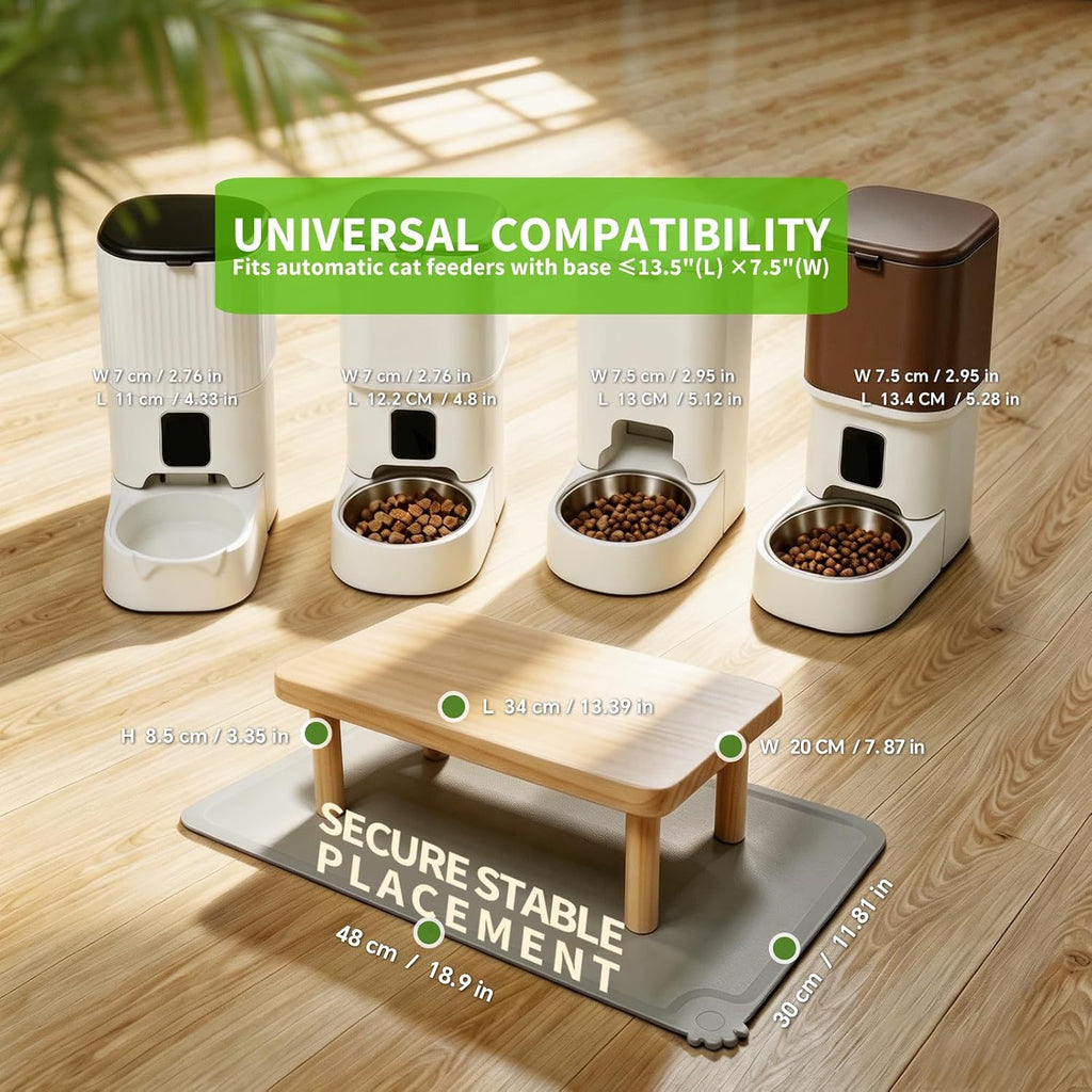 Cat Feeder Stand, Elevated Cat Food Stand for Automatic Feeders & Bowls