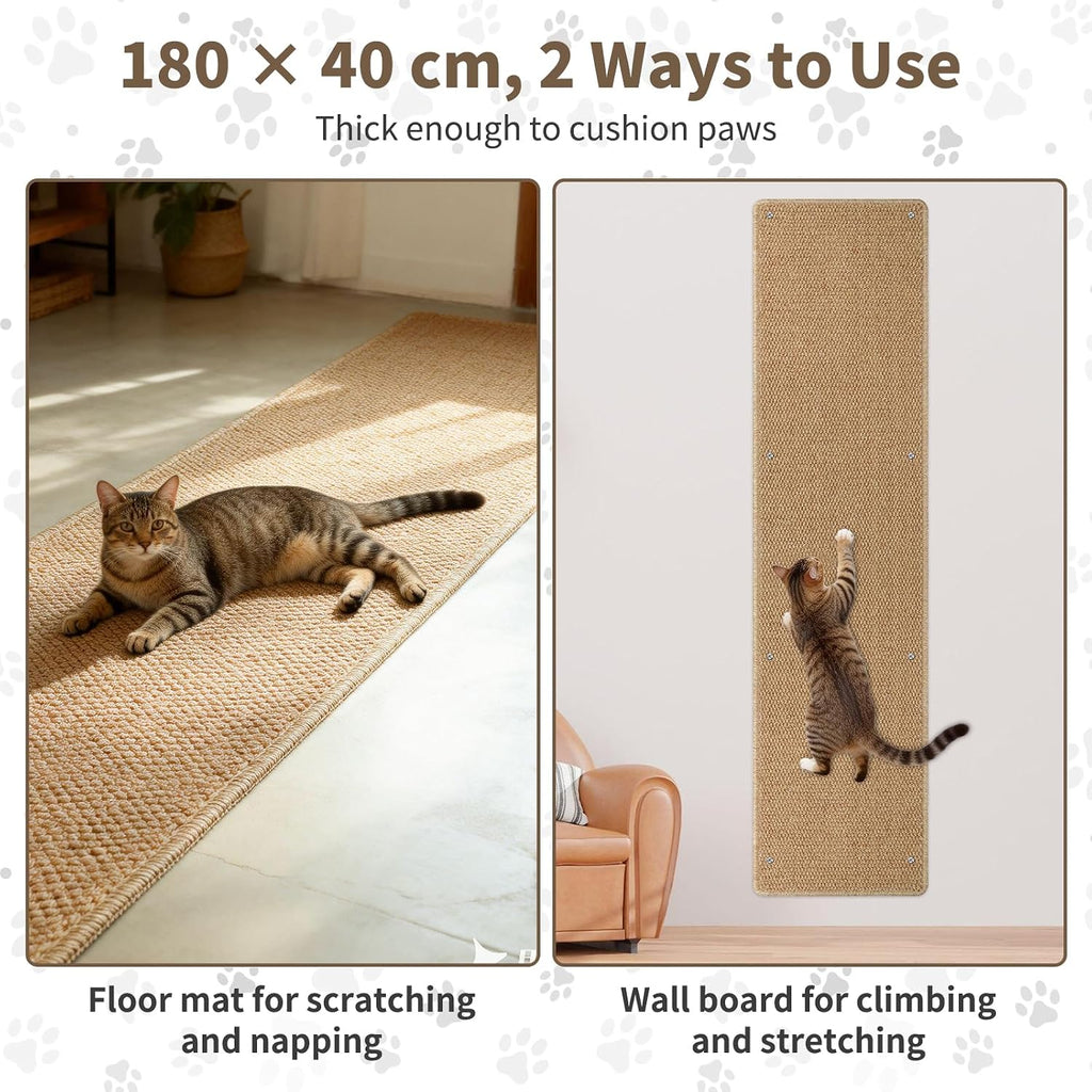 Cat Wall Climbing Carpet, 71"x15.8" Large Scratcher Pad