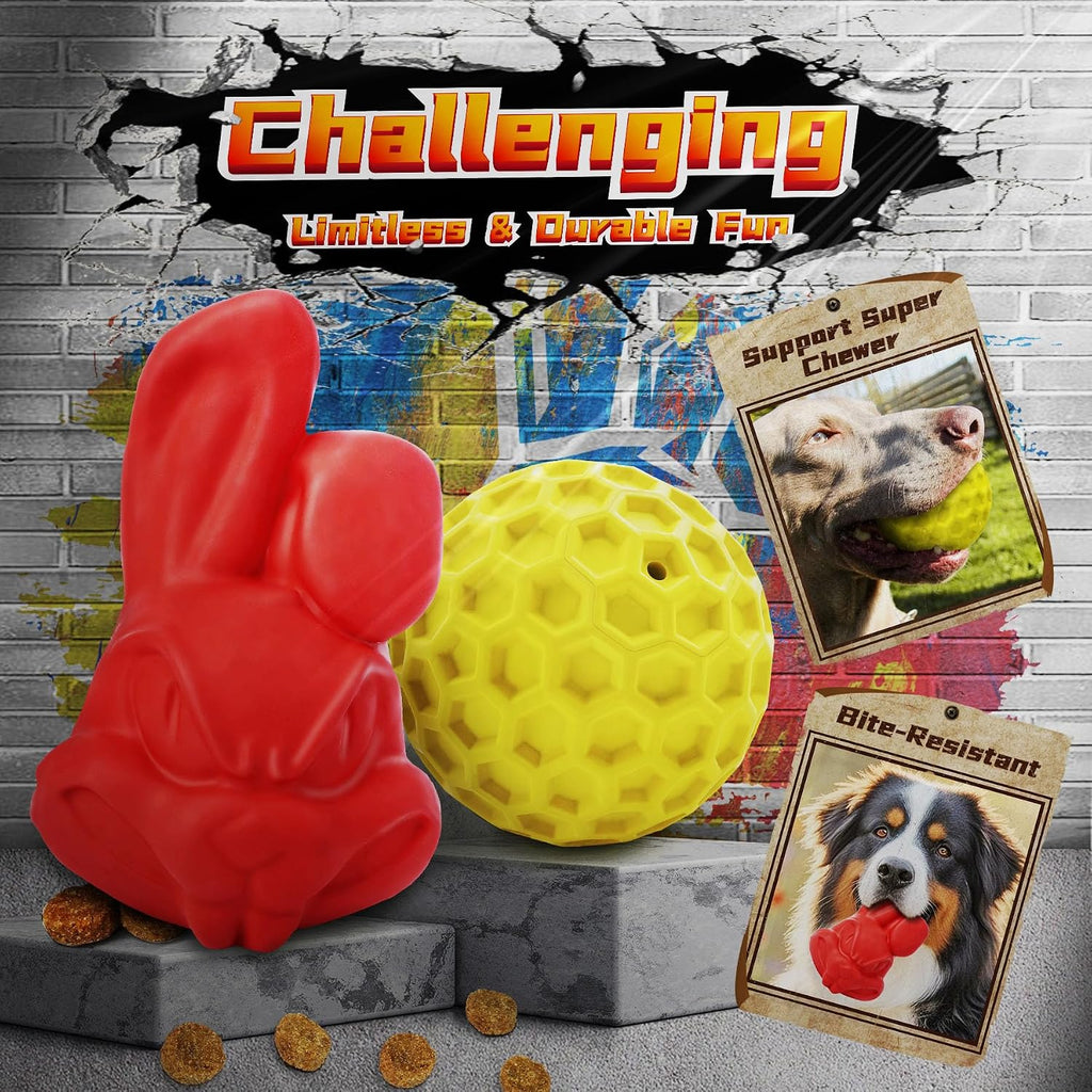 9-Pcs Variety Dog Toys for Aggressive Chewers,Medium & Large Dogs