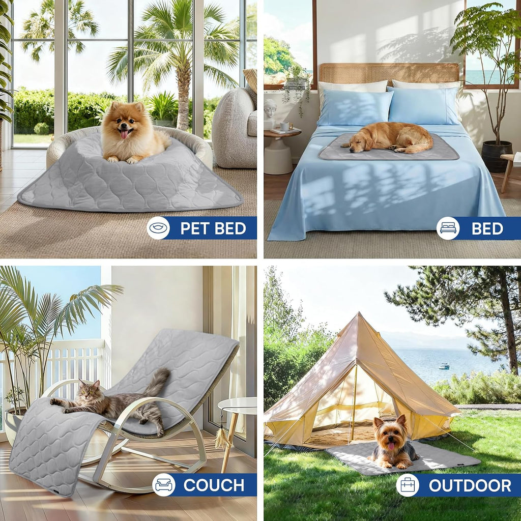 Luciphia Q-MAX 0.5 Cooling Dog Mat Blanket Waterproof Leakproof for Cats