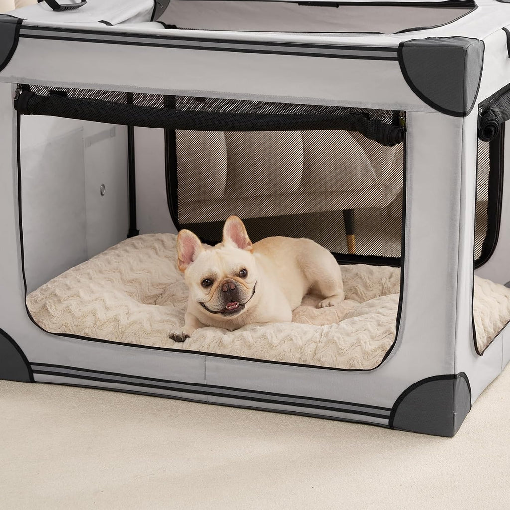 EHEYCIGA Washable Dog Beds Medium Sized Dog, 29x21 Inch Pet Bed, Beige