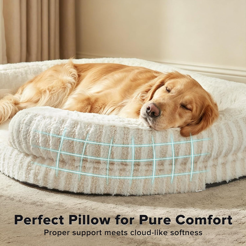 MIXJOY Orthopedic Dog Beds Large Sized Dog,Washable XXL Large Dog Bed,48"