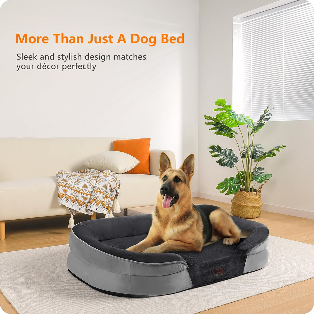 Dwanton Orthopedic Waterproof X-Large Dog Bed Sofa, Gel Memory Foam, 45"