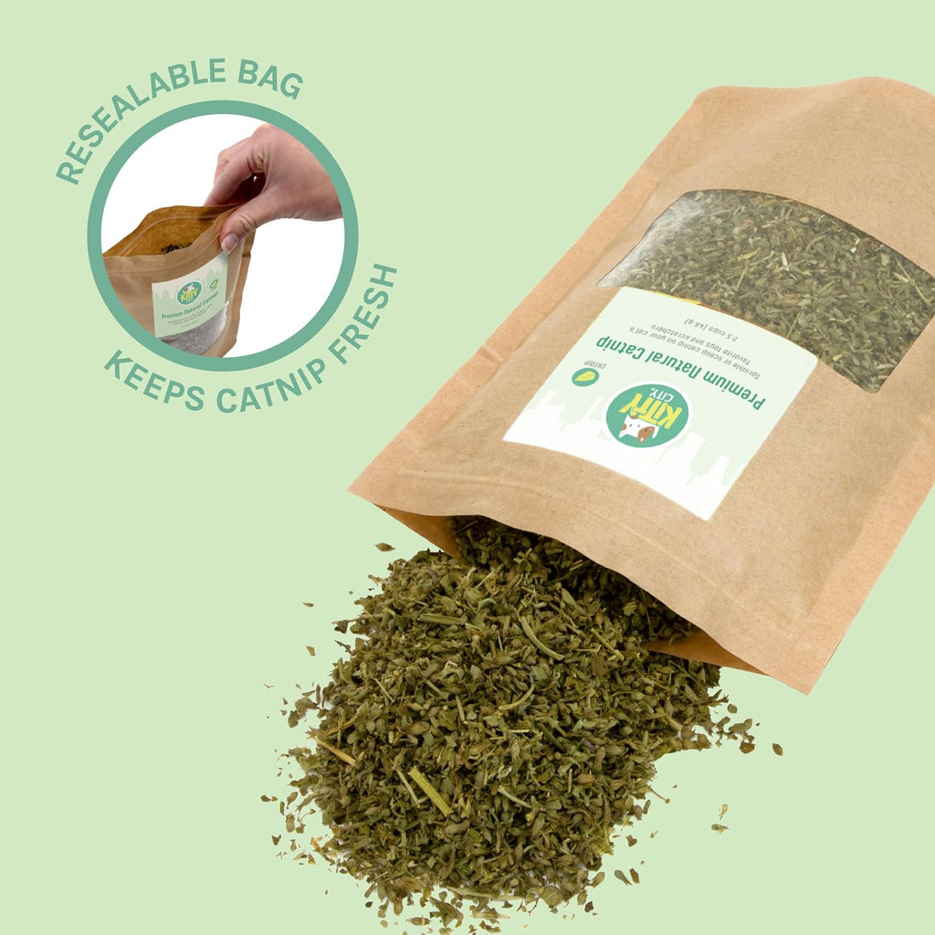 Kitty City Cat Premium Natural Catnip Collection, Catnip Bag 3-Pack