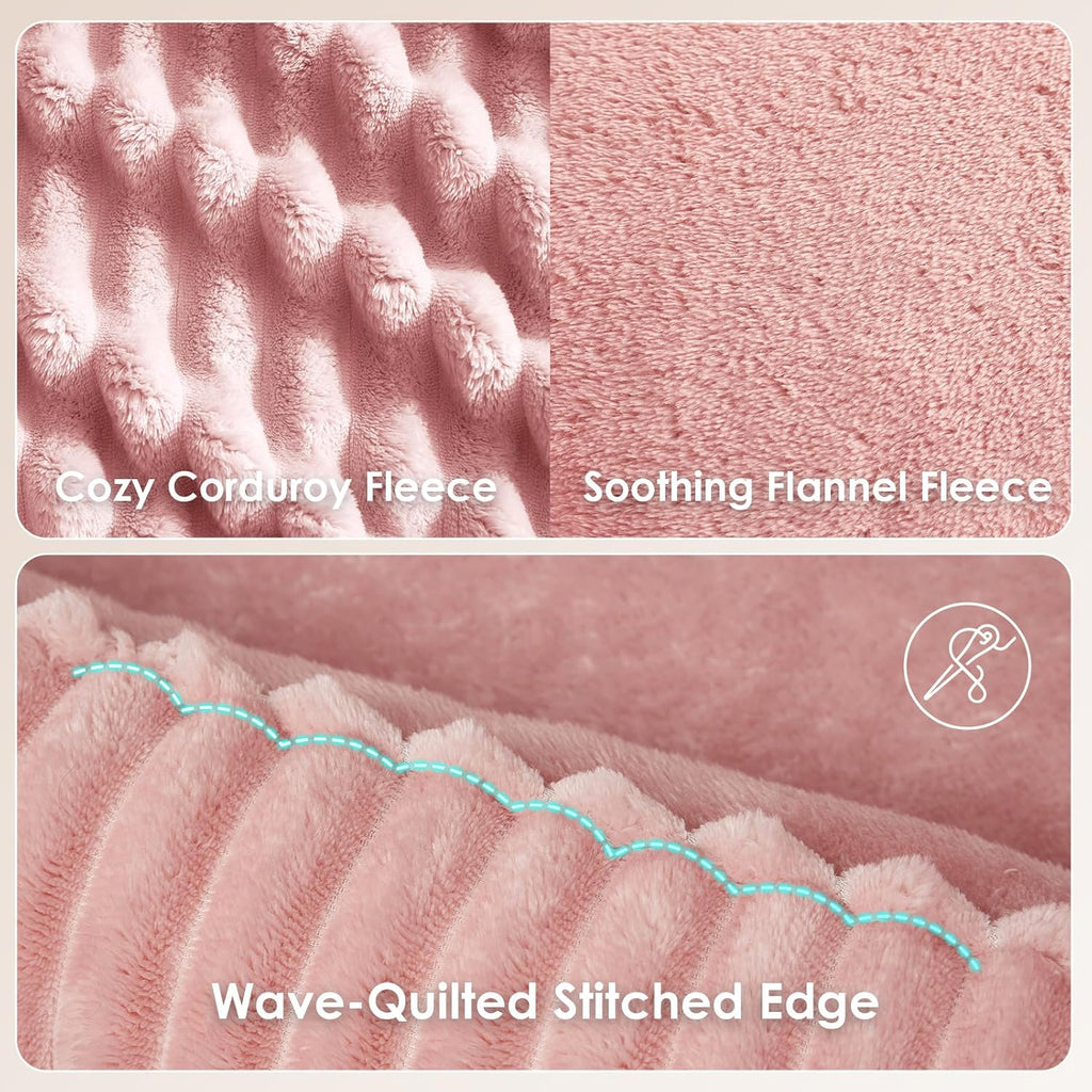 EHEYCIGA Orthopedic Dog Bed Medium Size Dogs Cats Bed 30x20 Inch, Pink