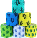 Self Adhesive Bandage Wrap Cohesive Bandage Bulk Vet Tape Self Adherent Wrap First Aid Tape for Dogs Cats Horses Birds Animals for Wrist Healing Ankle Sprain & Swelling
