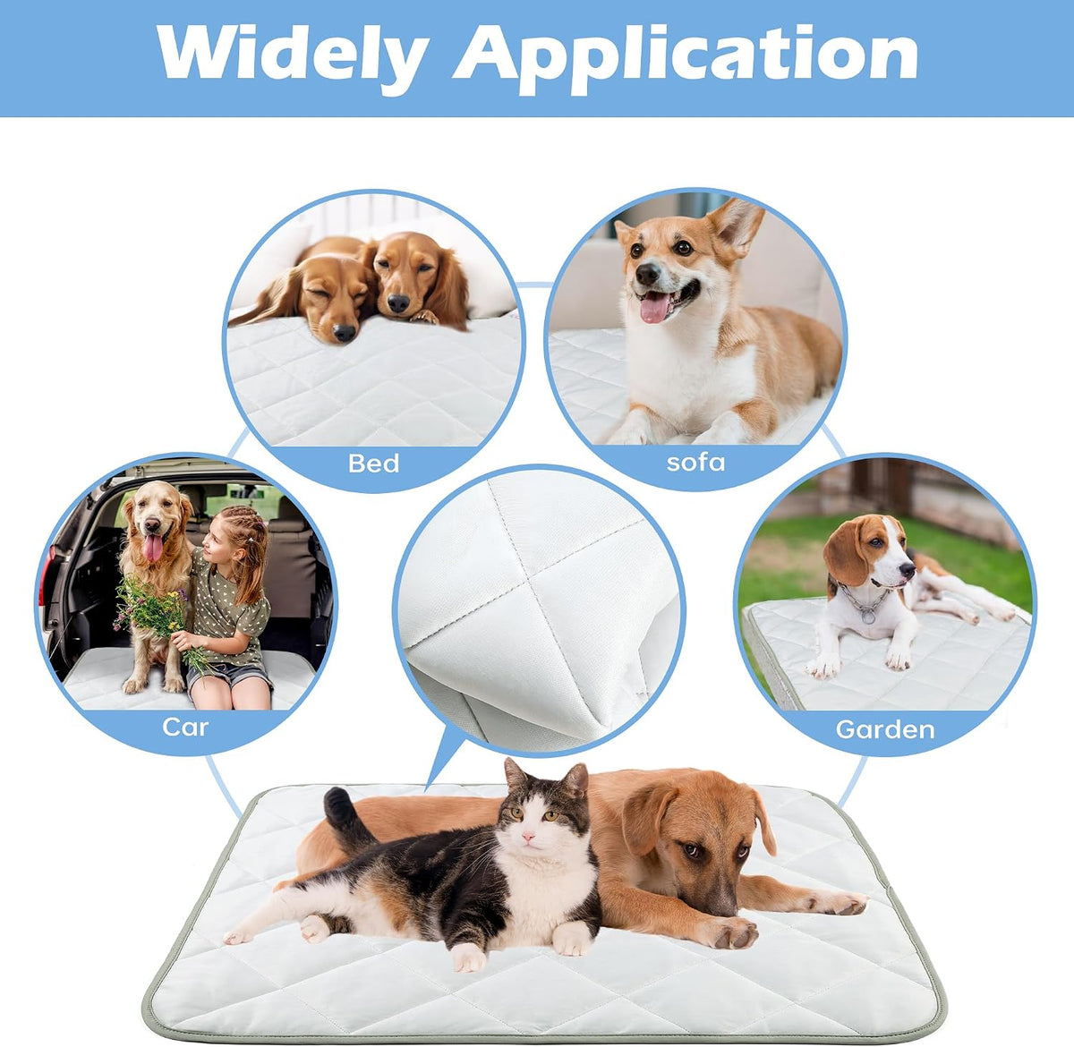 Dog Cooling Mat Large Dog Cooling Mat Indoor Nylon 60 x 80 Inch