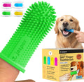 Jasper Dog Toothbrush, 360° Finger Toothbrush for Dogs & Cats, Neon 4-Pack | 12x More Bristles, Teeth Cleaning Kit for Small & Large Pets, Toothpaste Not Included, Fights Bad Breath, Extra Soft Silicone 