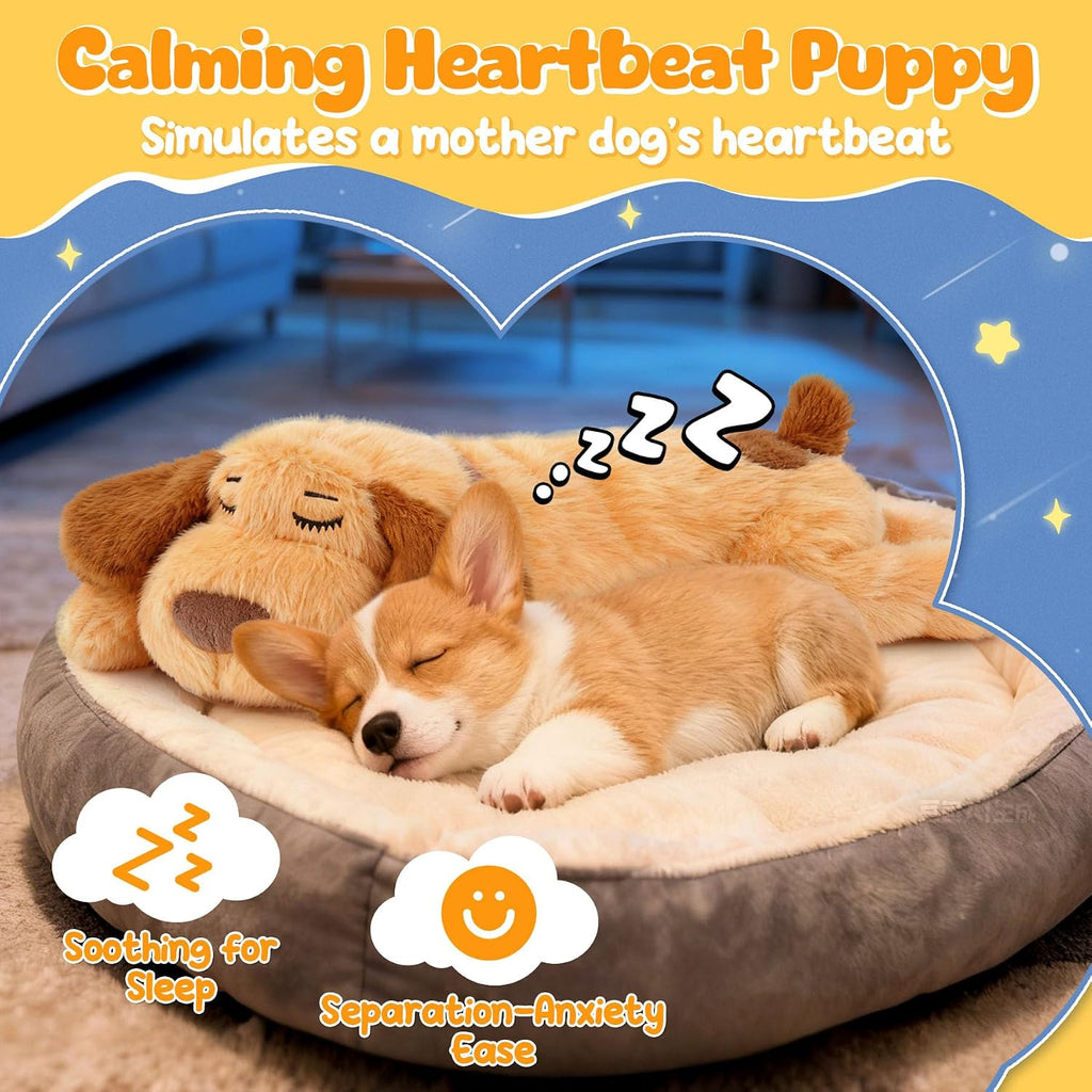 Heartbeat Puppy for Dogs, Calming Set with Lick Mat, Puppy Essentials