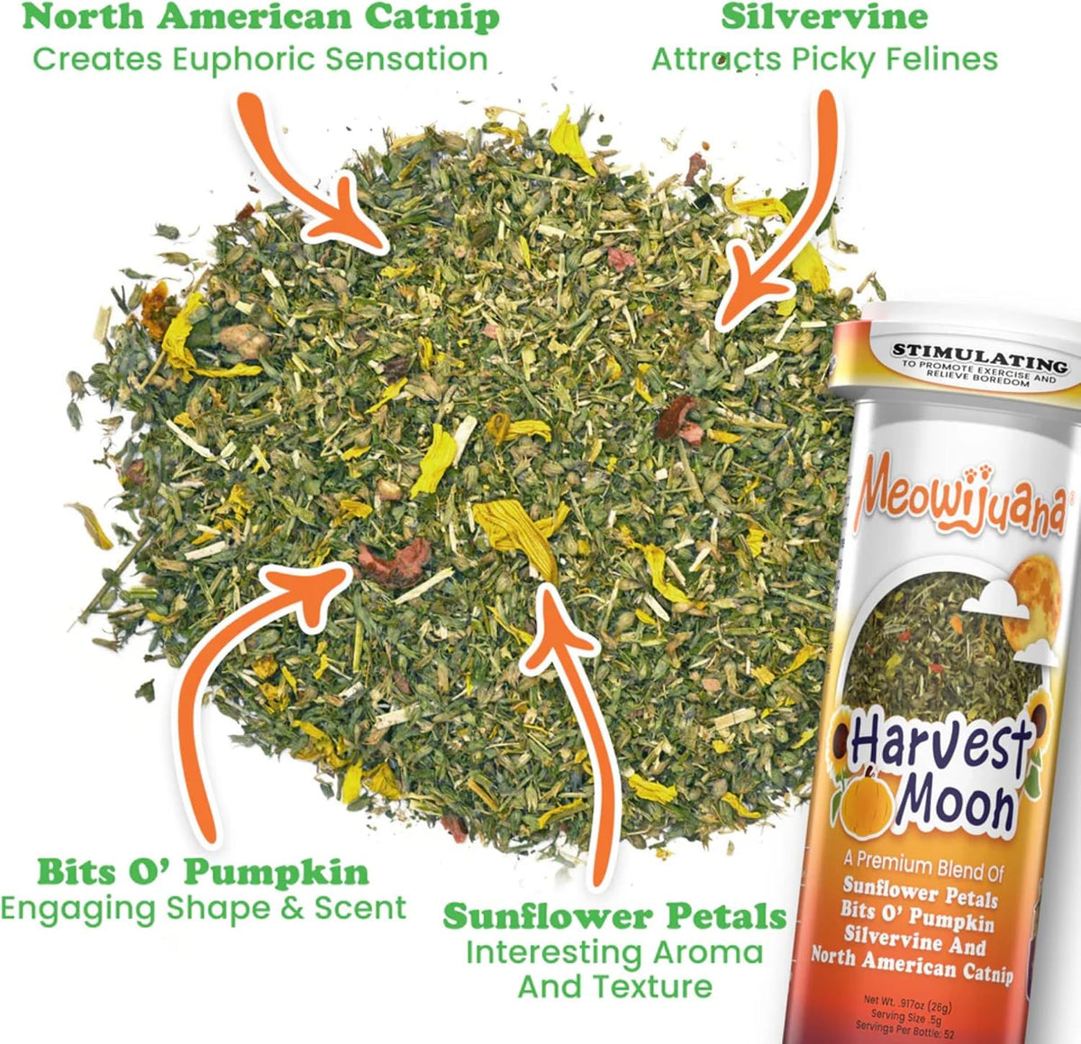 Meowijuana Fall Scarecrow Cat Toy and Blend Bundle | High-Potency