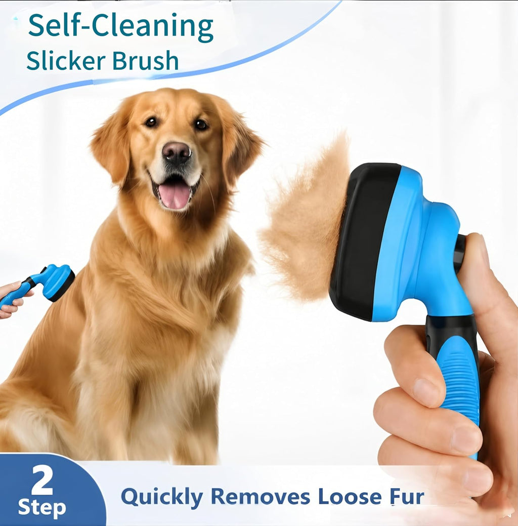 Dog Brush for Shedding,Deshedding Slicker Undercoat Rake Brush for Dog,8PCS