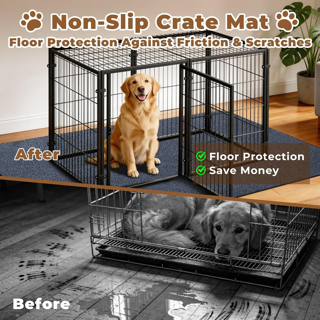 Dog Crate Mat, 29 in X 50 in Dog Playpen Mat Kennel Mat