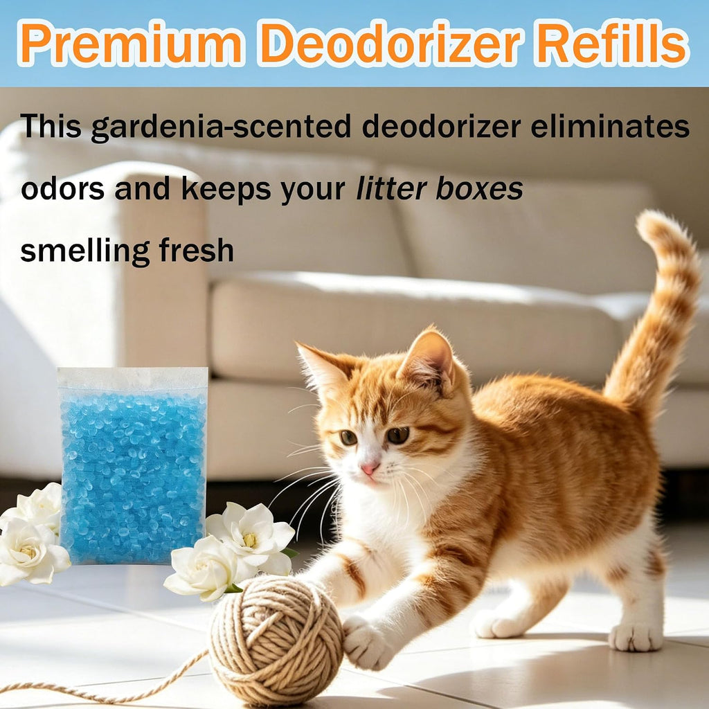 12 Packs Cat Litter Deodorizer Refills Compatible with Whisker OdorTrap Pod