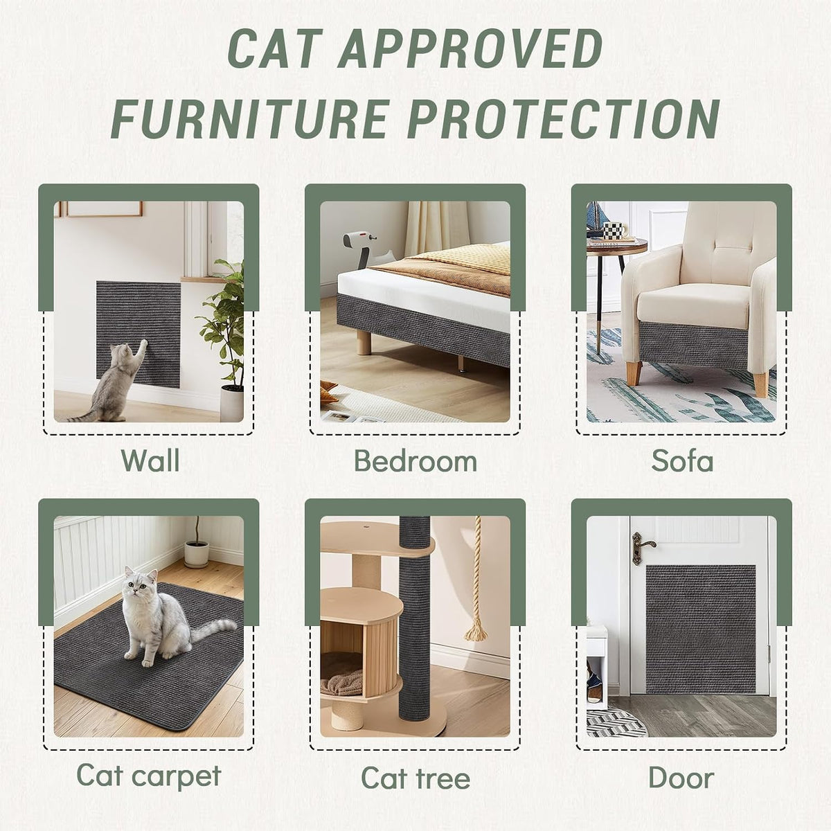 Cat Scratching Mat for Couch, Anti Scratch Furniture Protector