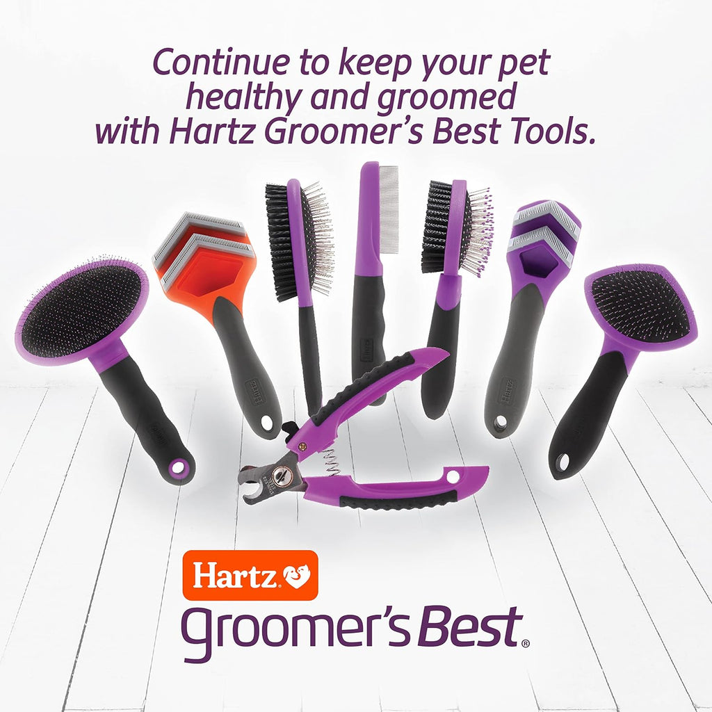 Hartz Groomer's Best Flea Comb for Dogs and Cats, Fine-Toothed Gentle Pet Comb for Detangling or Dematting Face & Paws (Pack of 1) 